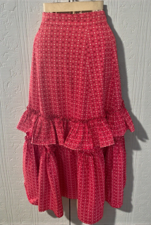 Dívčí, dámská volánová sukně selka, country, western vel. XS