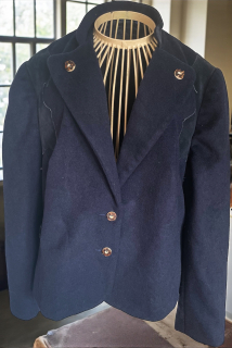 Dámské vlněné sako, sáčko v dobovém, selském stylu vel. 42