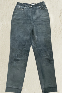 Dámské kožené kalhoty selský, rustic styl, kovbojka, western vel. 38/40