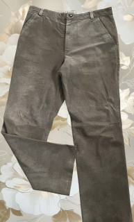 Pánské kožené kalhoty alá sedlák, kovboj, country vel. L