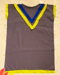 Karnevalový kostým šaty indiánské vel. XL