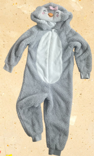 Chlupatý overal PTÁČEK vel. 4-5 let