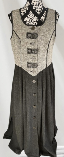 Dámské teplejší šaty v dobovém stylu vel. 42