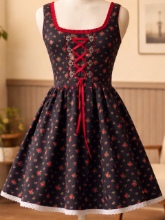 Dívčí / dámské šaty dirndl, selský styl vel. XS