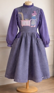 Dívčí šaty vintage styl vel. 8-10 let