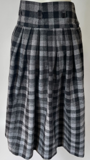 Dámská kostkovaná vlněná sukně vel. 38