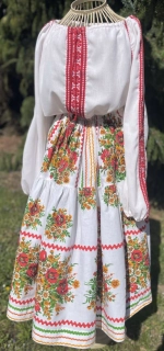 Dívčí / dámská sukně v selském stylu vel. od 12 let / XXS/XS