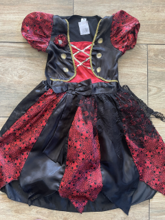 karnevalový kostým šaty PIRÁTKA, MARKÝZA, ČARODĚJNICE vel. 116