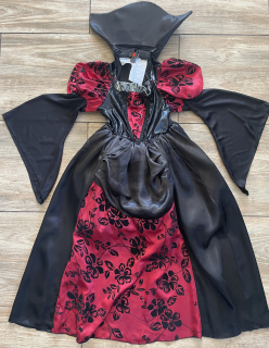 Karnevalový kostým šaty čarodějnice vel. 110-120 cm