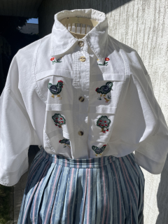 Dámská košile v selském rustikálním stylu vel. 46