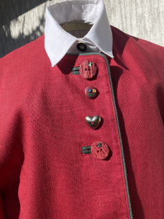 Dámské lněné sako v selském stylu vel. 40/42