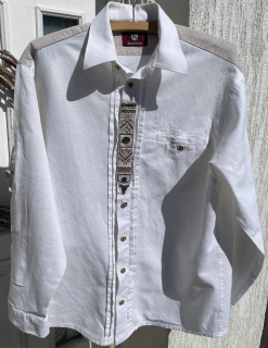 Pánská košile v selském stylu vel. L