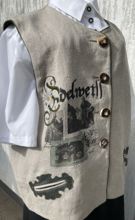 Dámská vesta v selském stylu vel. 42