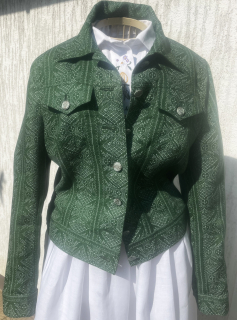 Dámská bunda bundička v dirndl selském stylu vel. 38