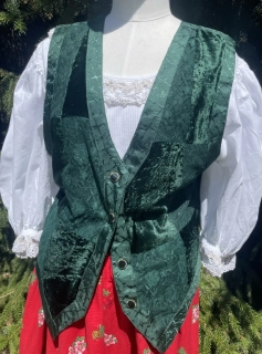 Dámská elegantní selská dobová vesta vel. 40/42