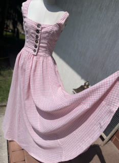 Dámské dlouhé šaty v selském, vintage stylu vel. 36