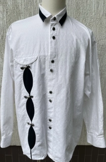 Pánská bavlněná košile v selském, country, western stylu vel. XL