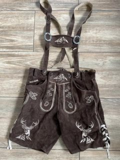 Pánské dirndl kraťasy alá sedlák, kovboj, Oktoberfest S/M