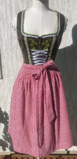 Dámské dirndl šaty selský styl Oktoberfest vel. XS