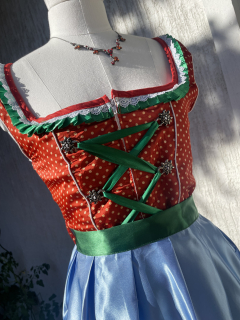 Dámské dirndl šaty selský styl OKTOBERFEST vel. 36