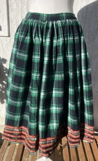 Karnevalový divadelní kostým sukně alá selka, skotka vel. 36