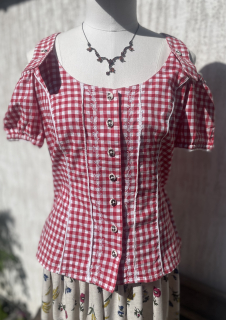 Dámská halenka v selském, country, western stylu vel. 40