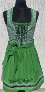 Dívčí dirndl šaty se zástěrou vel. 146/152