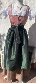 Dámské elegantní dirndl šaty se zástěrou vel. 38/40