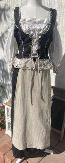 Dámský komplet v selském, vintage, country, western, dobovém stylu vel. 40