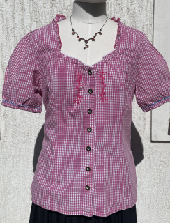 Dámská halenka v dirndl, selském, country, western  stylu vel. 42