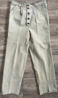 Pánské kožené kalhoty selský, vintage, country, western styl vel. M