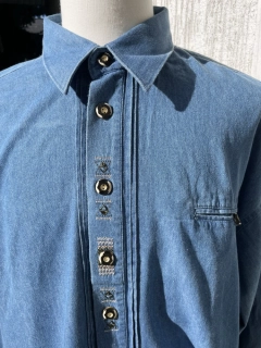 Pánská košile v selském, country, western stylu vel. 3 XL