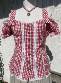 Dámská halenka v selském, country, western stylu vel. 42