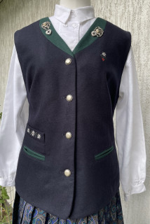 Dámská vlněná vesta v selském, country, vintage stylu vel. 42