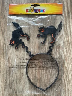 Karnevalový doplněk čelenka kočky Halloween