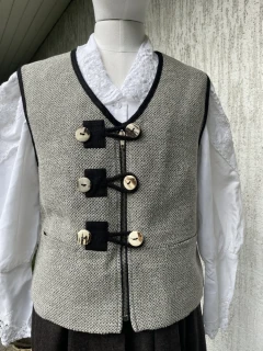 Dámská vesta v selském, dobovém, country stylu vel. 40