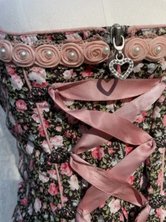 Dámský živůtek v dirndl, selském stylu, venkovská princezna vel. L