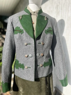 Dámské sako sáčko v selském, dirndl, mysliveckém stylu vel. 40/42