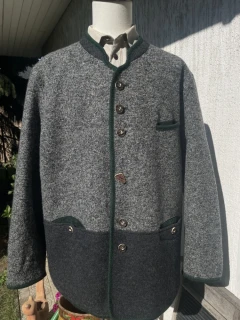 Pánský kabátek vlněný selský styl vel. XXL