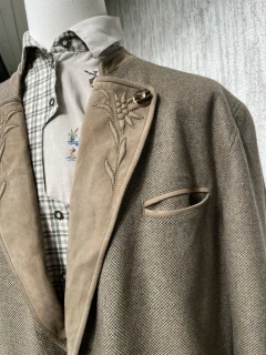 Pánské sako v selském, mysliveckém stylu vel. XL