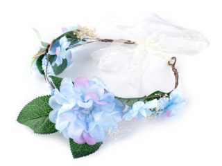 Květinový věneček do vlasů HIPPIE, VÍLA