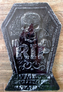 HALLOWEEN dekorace cedule RIP