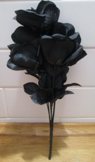 HALLOWEEN DEKORACE kytice růží MRTVÁ NEVĚSTA, ZOMBIE