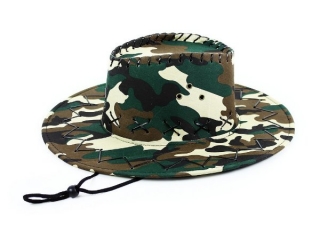 karnevalový KLOBOUK army, voják, rybář