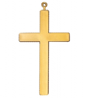 Náhrdelník kříž plastový