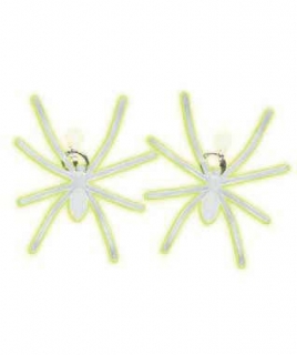 KARNEVALVÉ Svítící náušnice pavouk ČARODĚJNICE