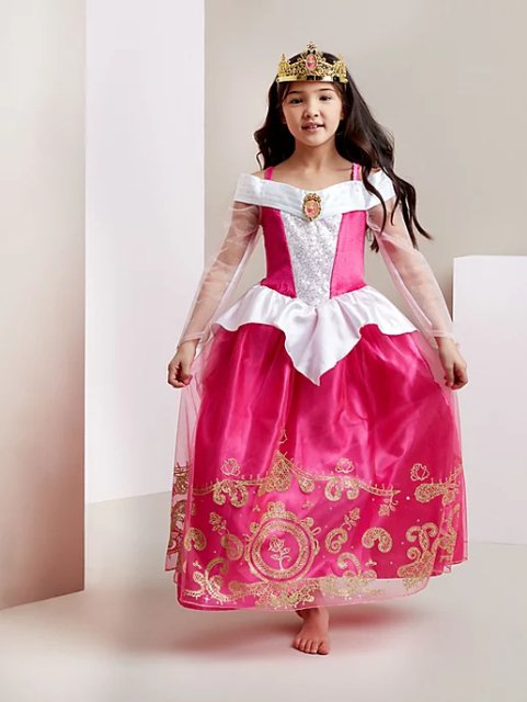 karnevalový kostým šaty princezna RŮŽENKA > 122