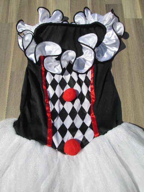 karnevalový kostým šaty HARLEKÝNKA 10+12 LET > 146