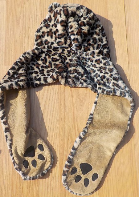 extra měkká ZIMNÍ ČEPICE + ŠÁLA + LÍMEC LEOPARD