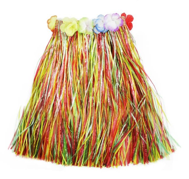 sukně Hawaii dětská, barevná, 45 cm